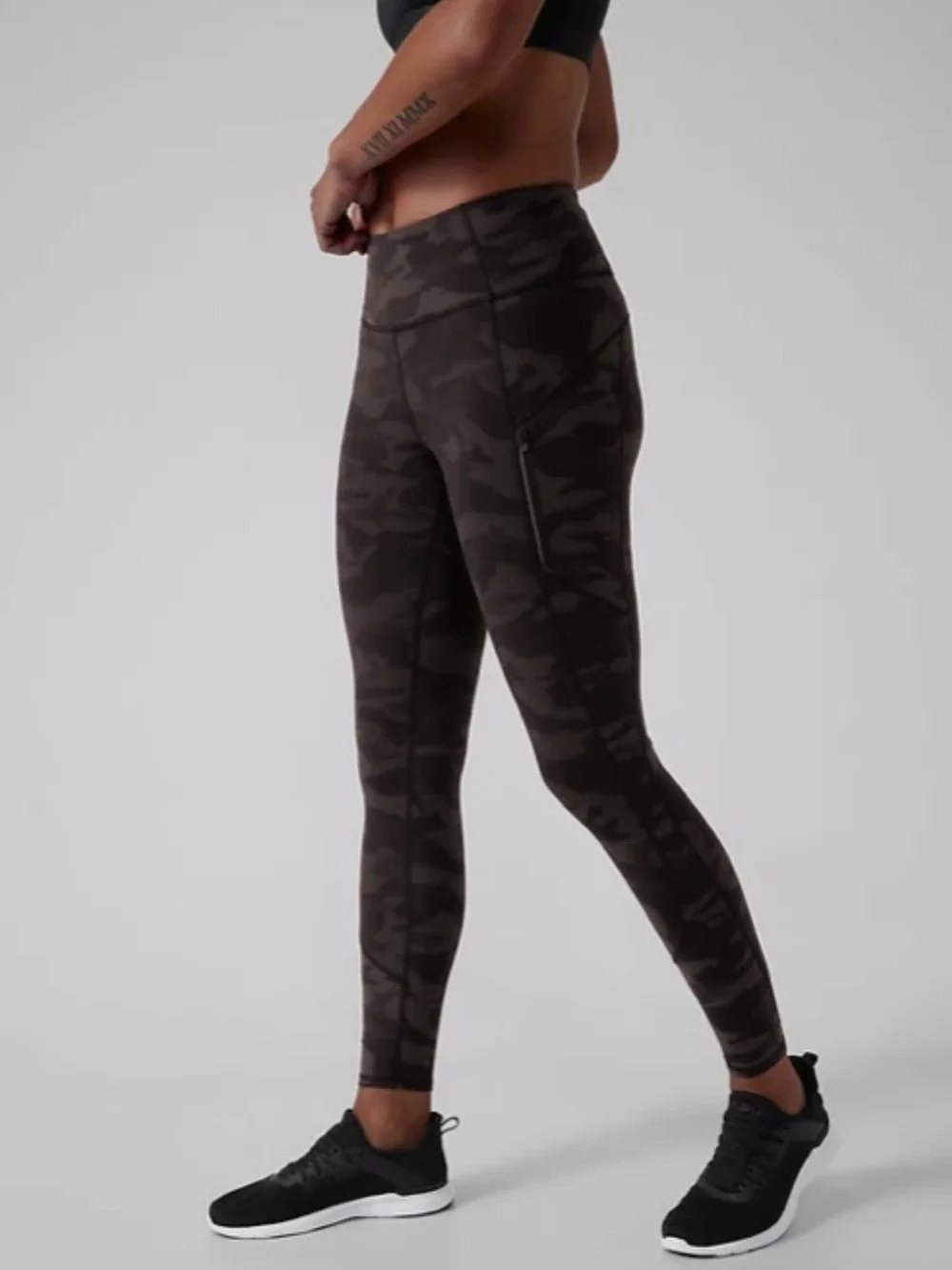 Athleta Rainier High-Waist Leggings - Black Reflective Camo